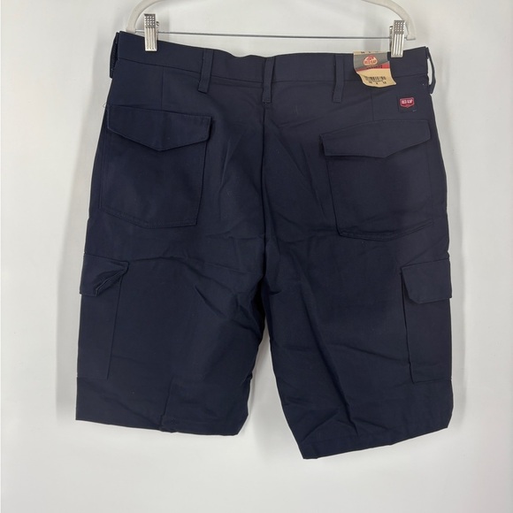 Red Kap Cargo Shorts Mens 36W x 12in Navy WORK WEAR UNIFORM RUGGED NWT - Picture 4 of 6